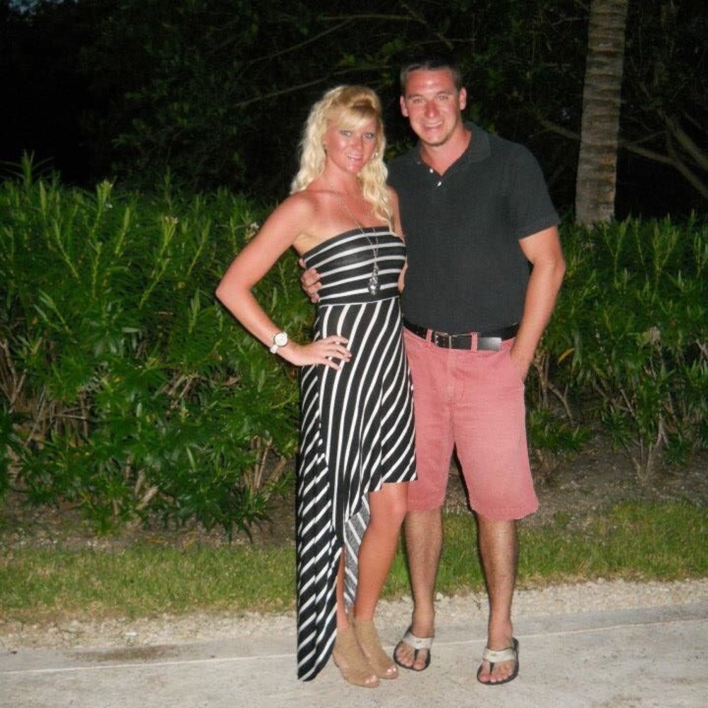 Striped hi low dress